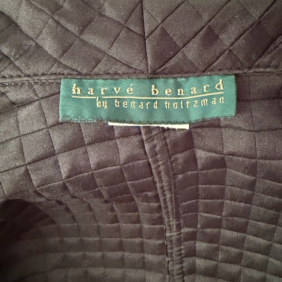 Harve Benard Black Quilted Open-Front Jacket - Picture 7 of 7